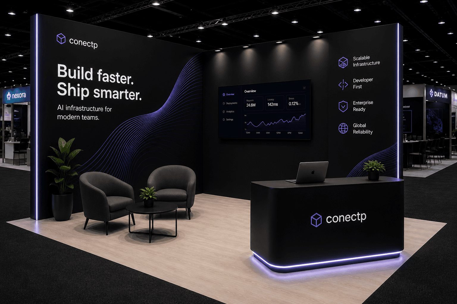 Conectp 3D booth render