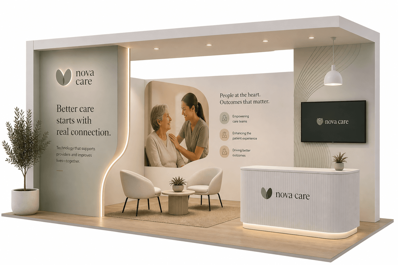 Nova Care 3D booth render